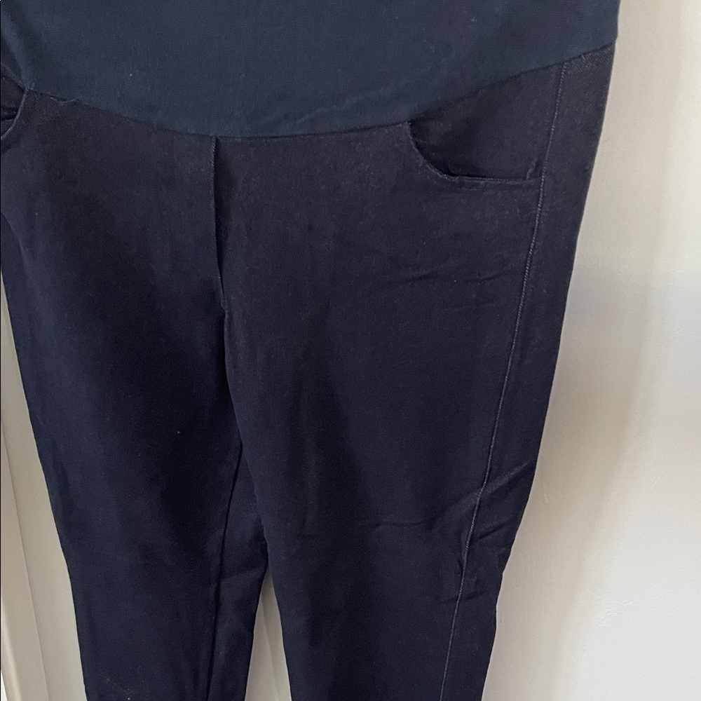Women's Navy maternity pregnancy Pants size L - Picture 4 of 7